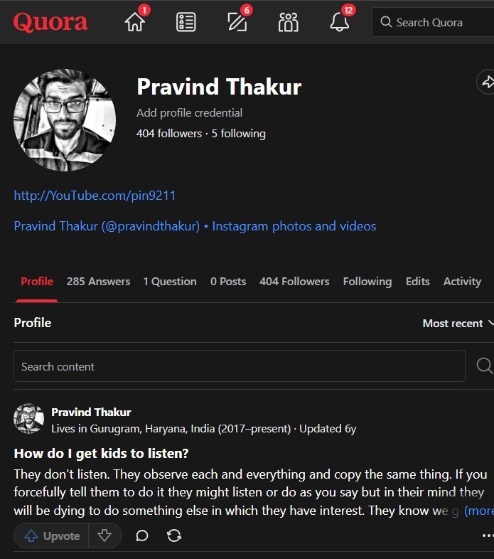 Pravind Thakur on Quora